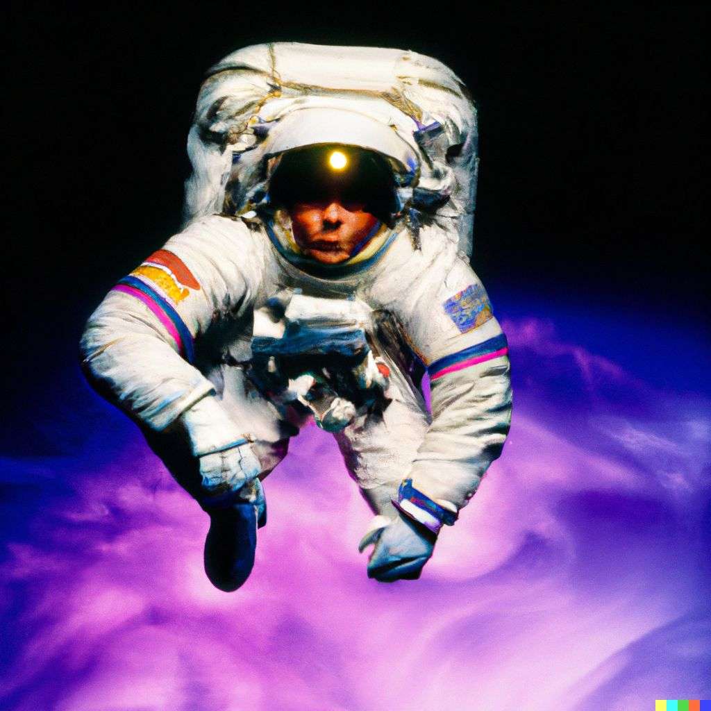 an astronaut, photograph taken by David LaChapelle